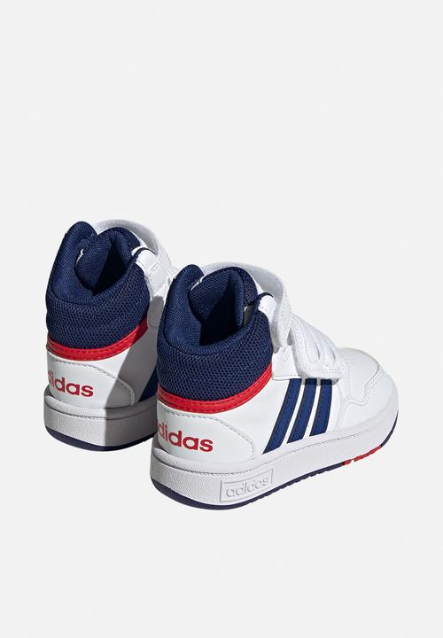 adidas Originals - Hoops mid 3.0 ac i - ftwr white/victory blue/better scarlet