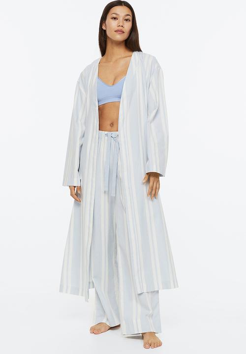 H&M - Pyjama bottoms - light blue/striped