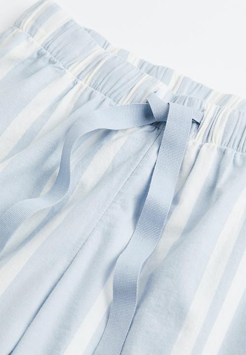 H&M - Pyjama bottoms - light blue/striped