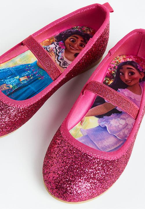 H&M - Glittery ballet pumps - dark pink/encanto