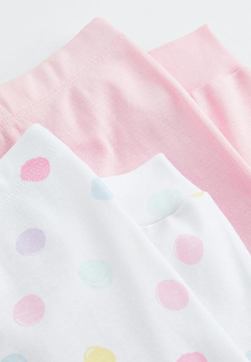 H&M - 2-pack jersey pyjamas - light pink/spotted