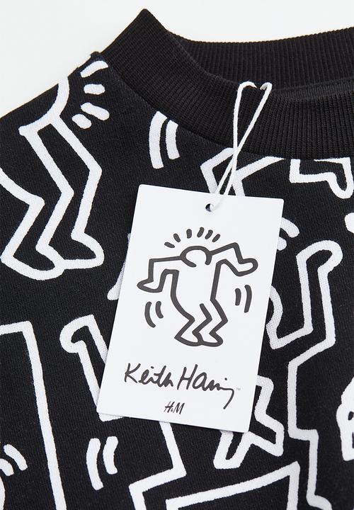 H&M - Keith Haring x H&M: Oversized printed sweatshirt - black/keith haring
