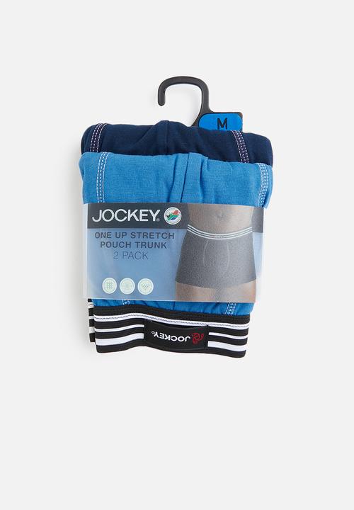 Jockey - 2 Pack one up stretch trunk - midnight navy/atlantic-blue