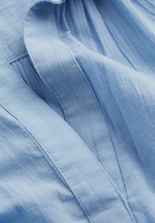H&M - V-neck cotton blouse - light blue