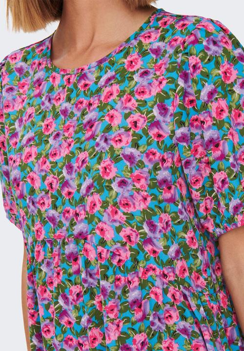 Jacqueline de Yong - Ella 2/4 midi dress wvn - bluejay roses
