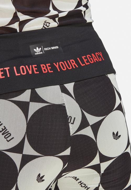 adidas Originals - Pride legging - off white & black