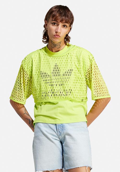 adidas Originals - Big logo tee - semi solar yellow