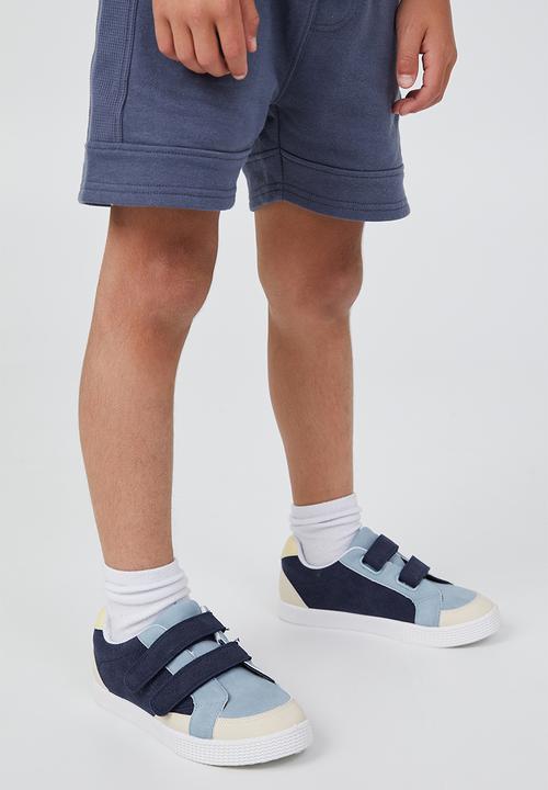 Cotton On - Darcy double strap trainer- blue & yellow