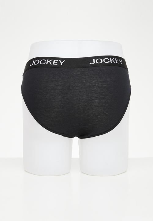 Jockey - 3Pk Great value skant - black/moroccan blue /grisaille