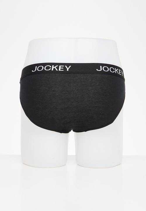 Jockey - 3 Pack value skant - black pk