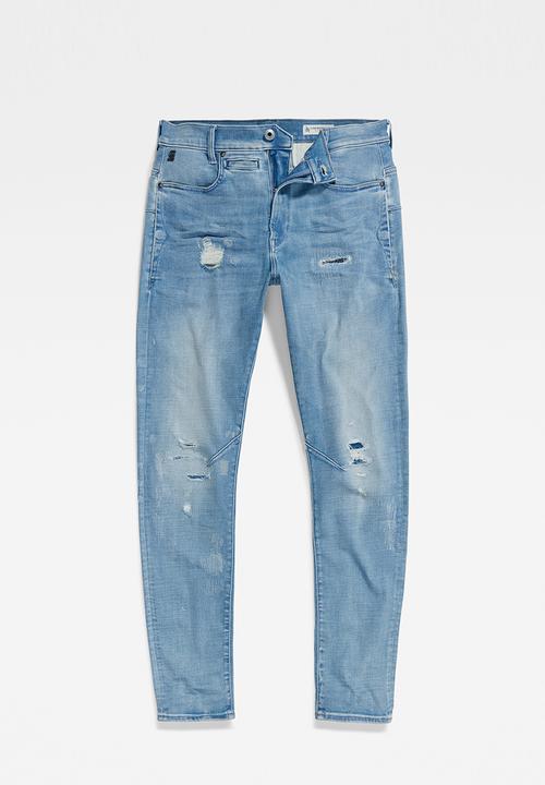 G-STAR - D-staq 3d slim heavy elto pure superstretch - sun faded denver restored