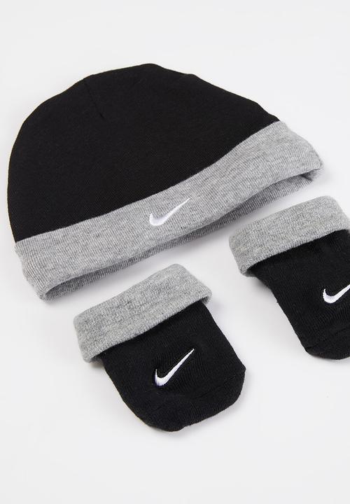 Nike - Nhn nike swoosh 3pc boxed set - dk grey heather & black