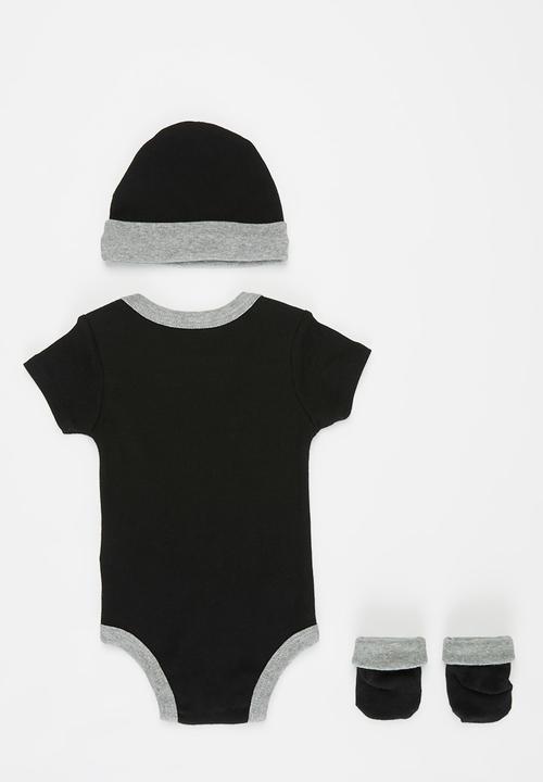 Nike - Nhn nike swoosh 3pc boxed set - dk grey heather & black