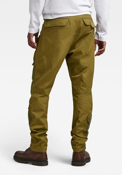 G-STAR - 3d regular tapered cargo vintage ripstop r - smoke olive