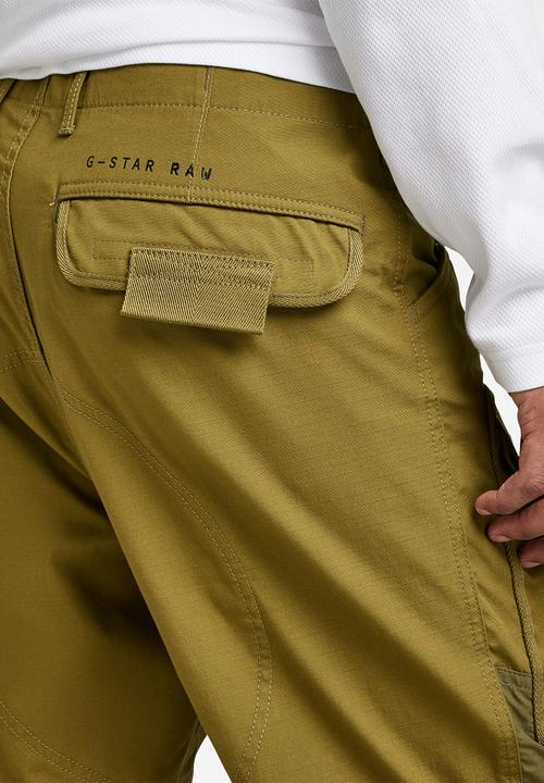 G-STAR - 3d regular tapered cargo vintage ripstop r - smoke olive
