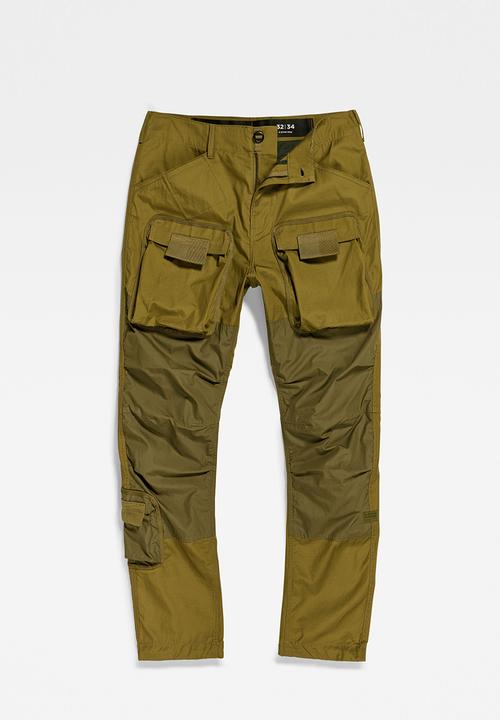 G-STAR - 3d regular tapered cargo vintage ripstop r - smoke olive