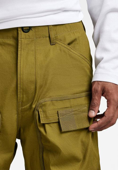 G-STAR - 3d regular tapered cargo vintage ripstop r - smoke olive