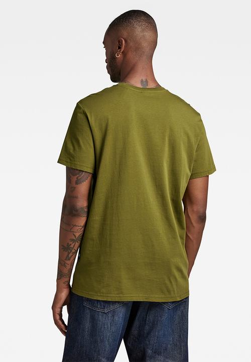 G-STAR - Graphic 2 pack r t compact jersey o - avocado/postbag