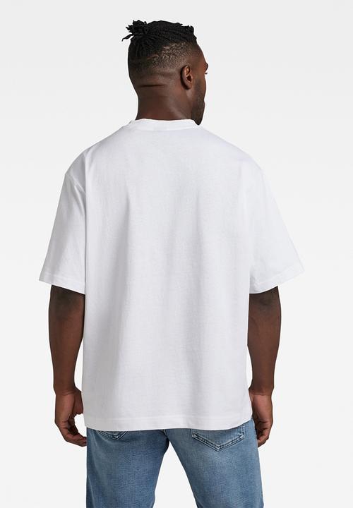 G-STAR - Boxy chest pocket dry jersey o - white