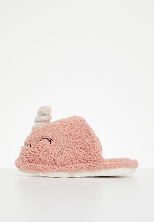 Pop Candy - Girls unicorn slipper - pink