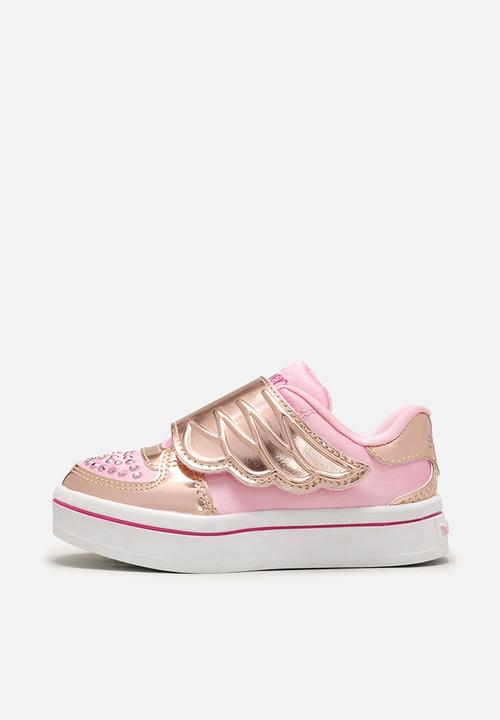 Skechers - Twi-Lites - gold & pink