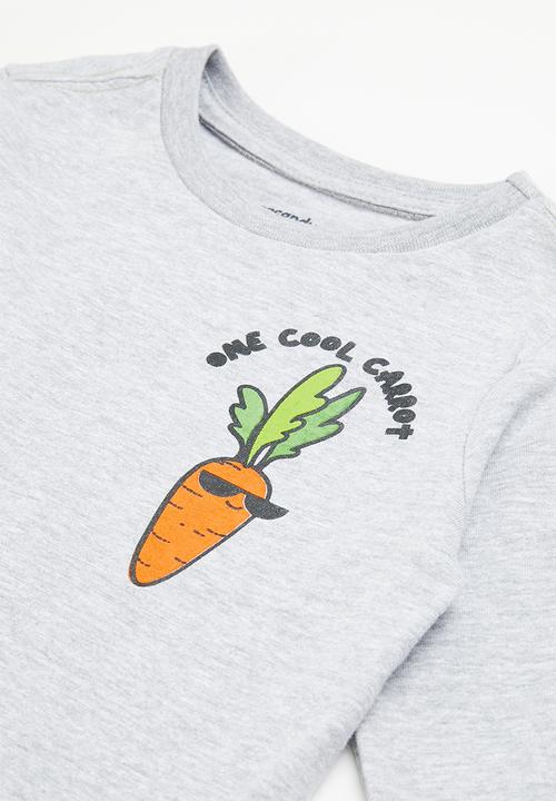 Pop Candy - 2 pack graphic tee - charcoal/grey