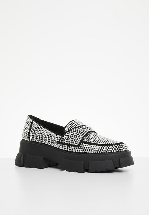 Steve Madden - Trifecta-r loafer - rhinestone