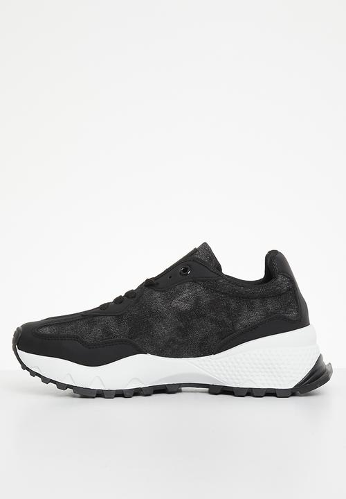 Tom Tom - Low cut sneaker - black washed denim