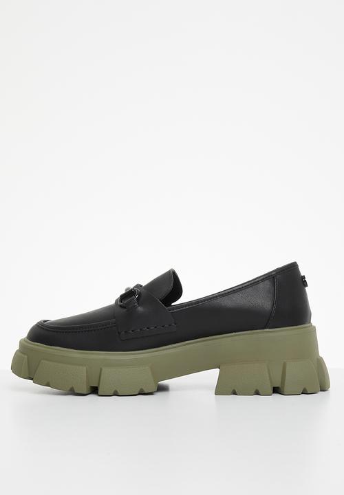 Steve Madden - Trifecta loafer - black/olive
