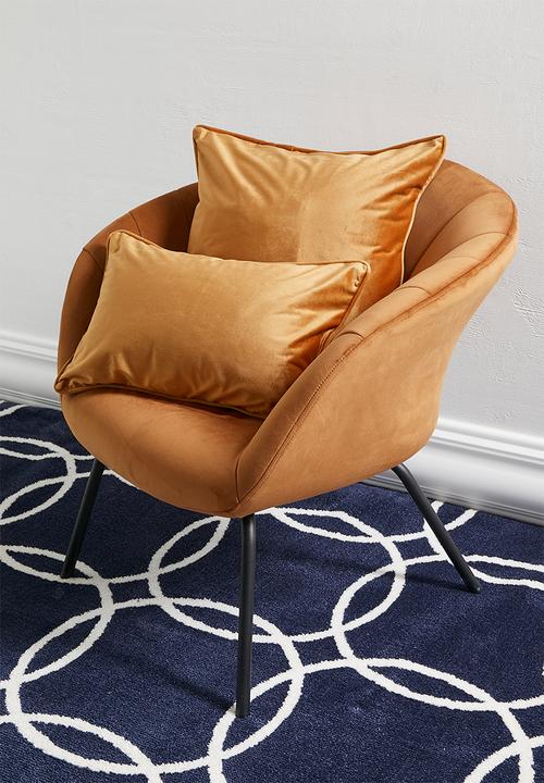 Mosi Velvet Cushion Cover - Rust