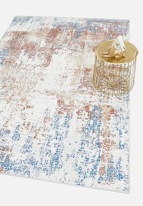 Fotakis - Option rug - distressed rust & blue
