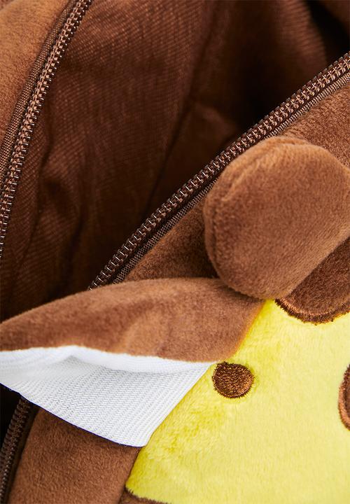 Pop Candy - Giraffe backpack - yellow & brown 