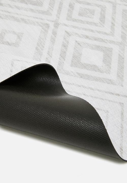 Fotakis - Marquise vinyl kitchen/patio runner - black