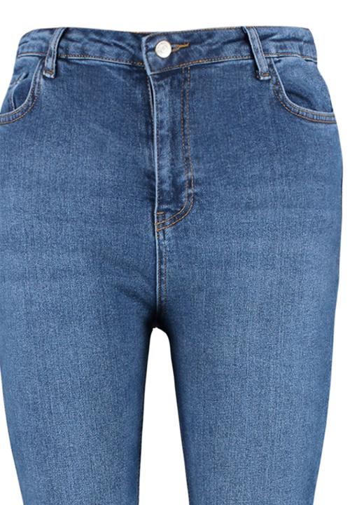 Trendyol - Plus turn up skinny jeans - clear blue