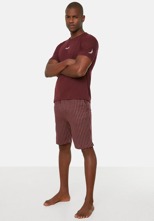 Trendyol - Regular fit sleep set - burgundy