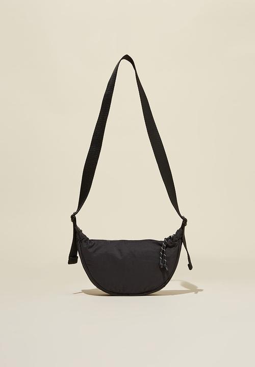 Rubi - Cohen crescent cross body bag - black