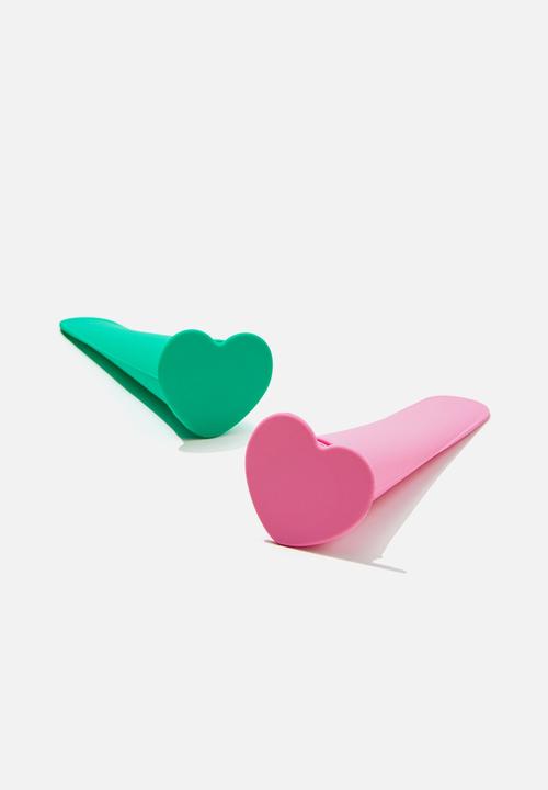 Typo - Iccy pole mould set of 2 - rosa pink & jungle teal