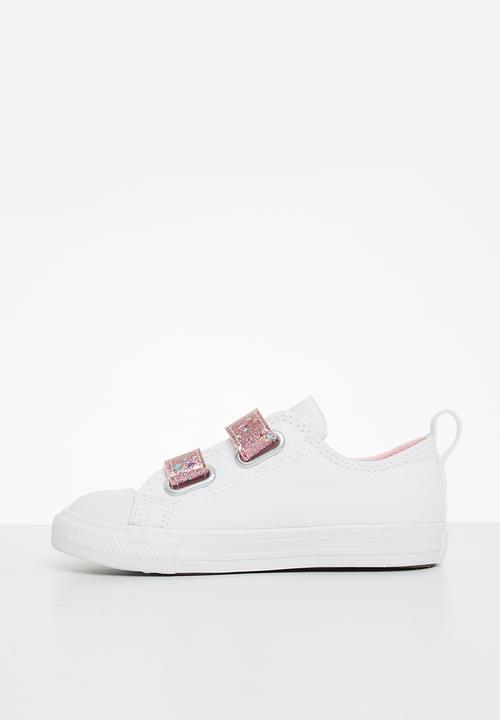 Converse - Chuck taylor all star 2v ox - white/sunrise pink/white