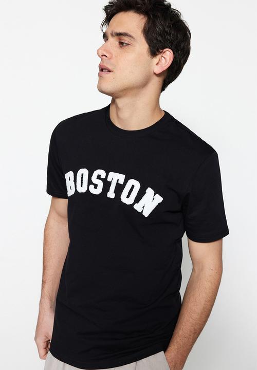 Trendyol - Boston logo T-shirt - black
