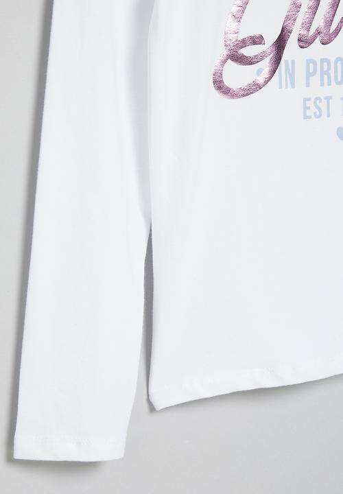 GUESS - Long sleeve t-shirt - pure white
