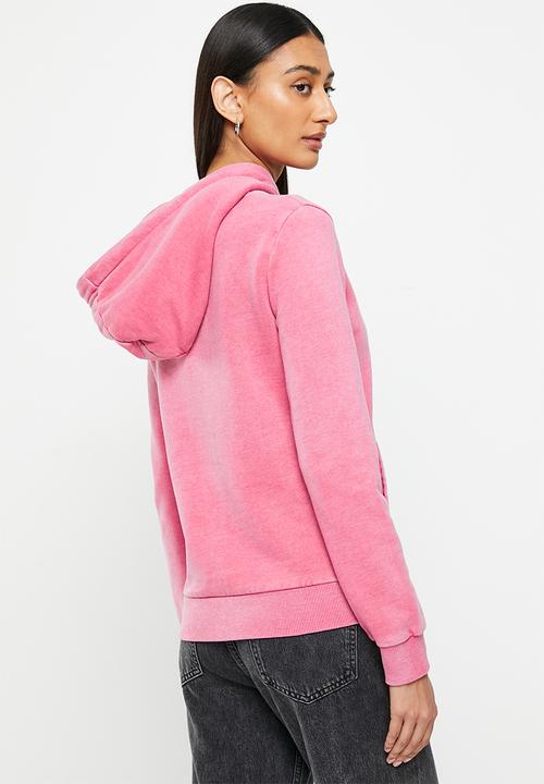 Superdry. - Vintage 90s terrain hood - raspberry sorbet