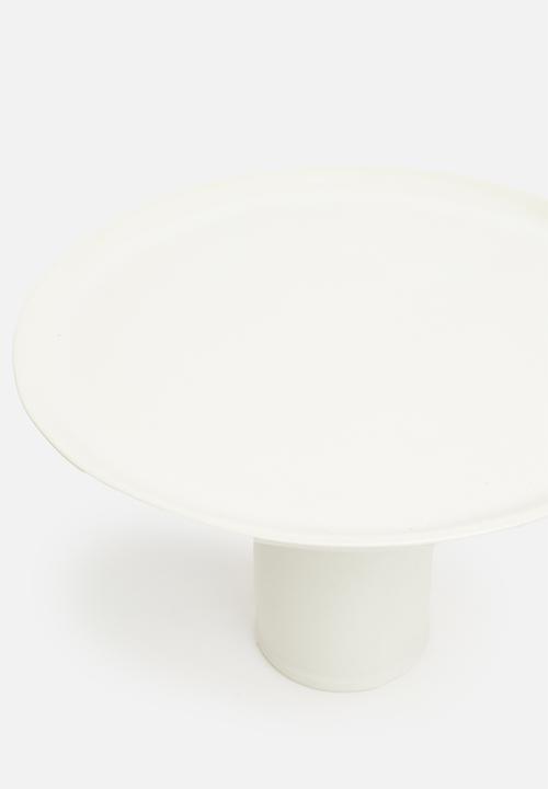 Mervyn Gers - Tall cake stand - white satin matte
