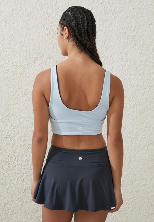 Cotton On - Ultra soft reversible tank - silky blue/element blue