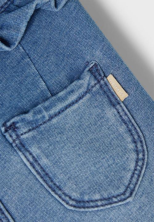 Name It - Frill detail joggers - blue 