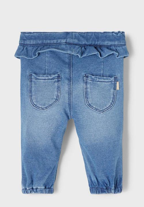 Name It - Frill detail joggers - blue 
