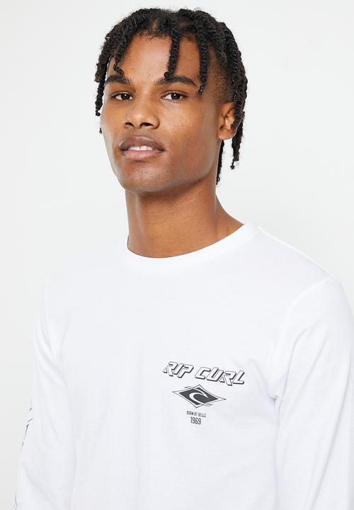 Rip Curl - Fade out icon long sleeve tee  - white