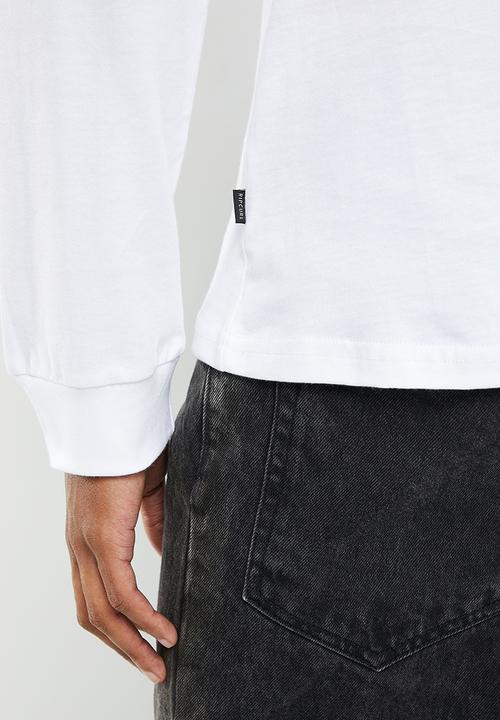 Rip Curl - Fade out icon long sleeve tee  - white