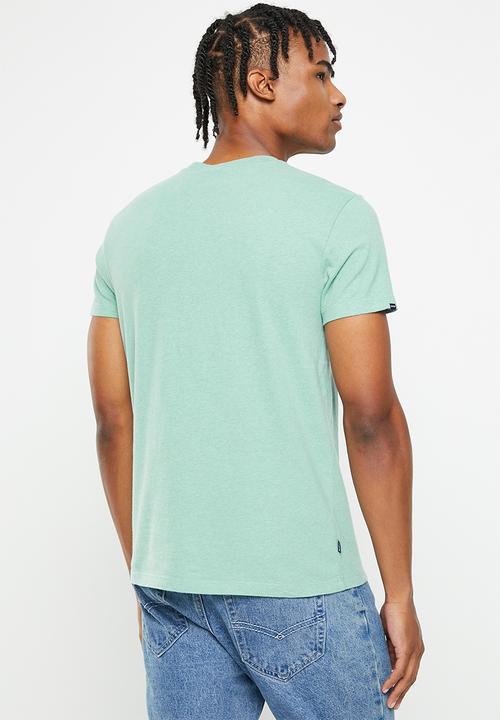 Superdry. - Vintage logo emb tee - sage marl