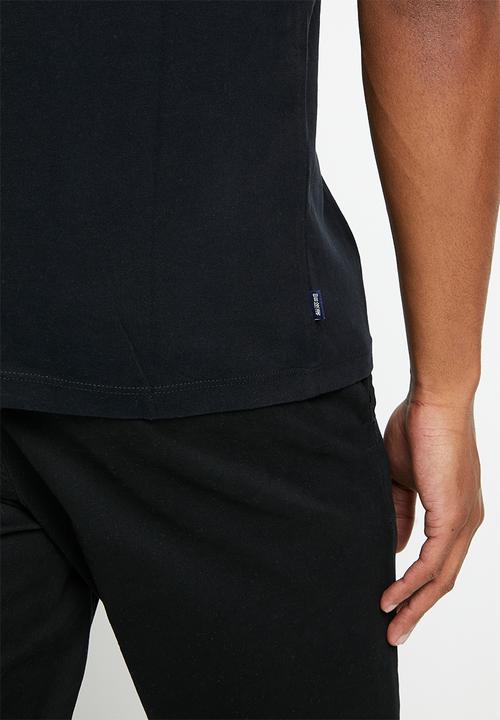 Superdry. - Vintage logo emb tee - black 