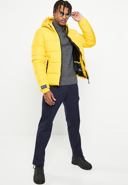 Superdry. - Hooded sports puffer - volt